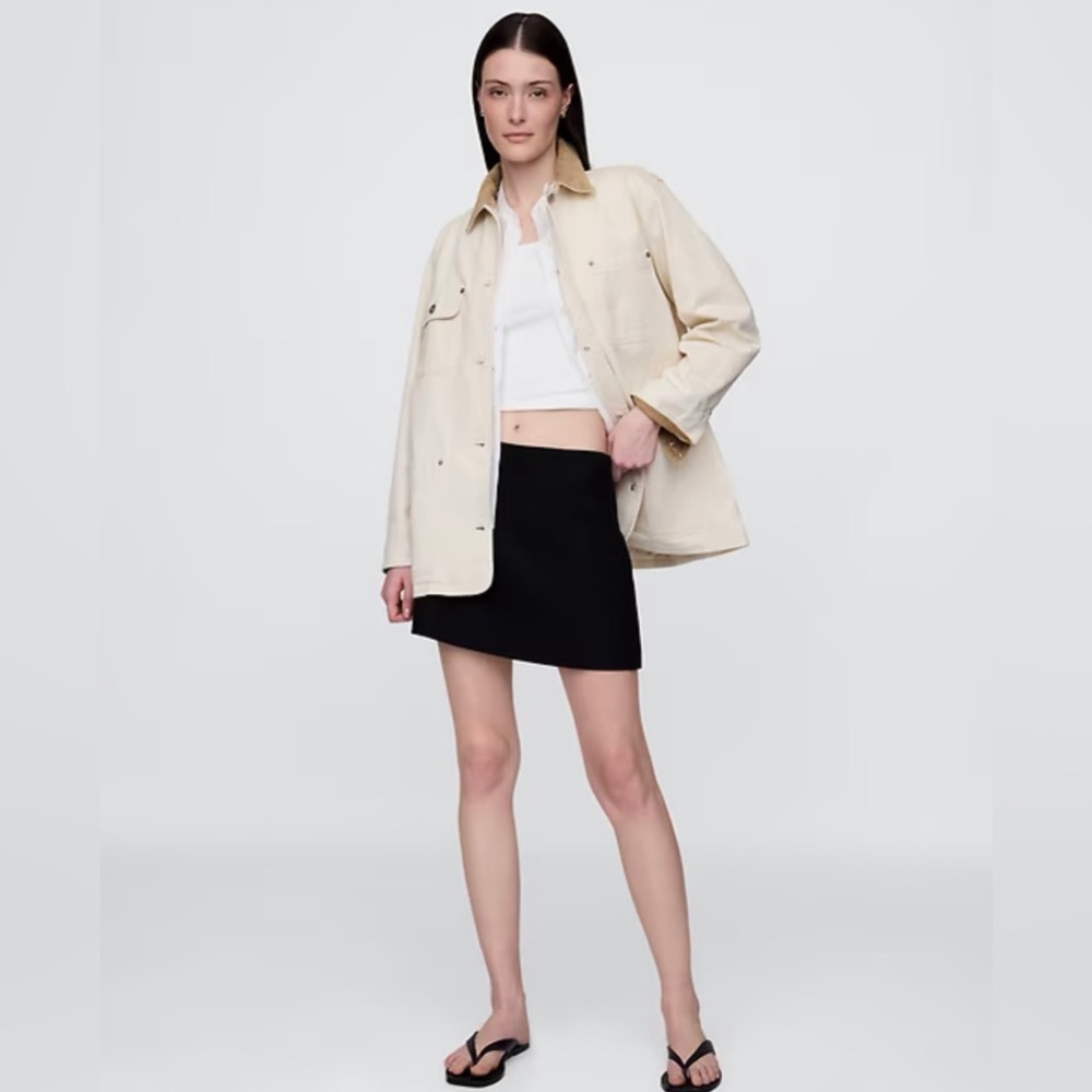 Gap Corduroy Collar Gorpcore Canvas Barn Chore Work Coat NWT LT - Picture 2 of 6